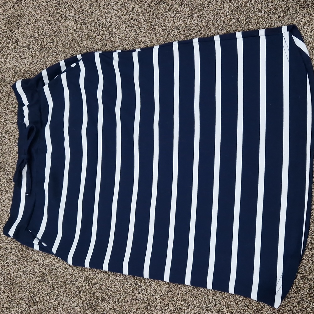 SweetSalt blue and white striped Skirt
